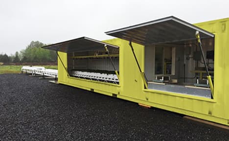 green roof testing laboratory rainfall simulator